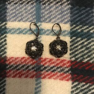 Black Crystal Earrings